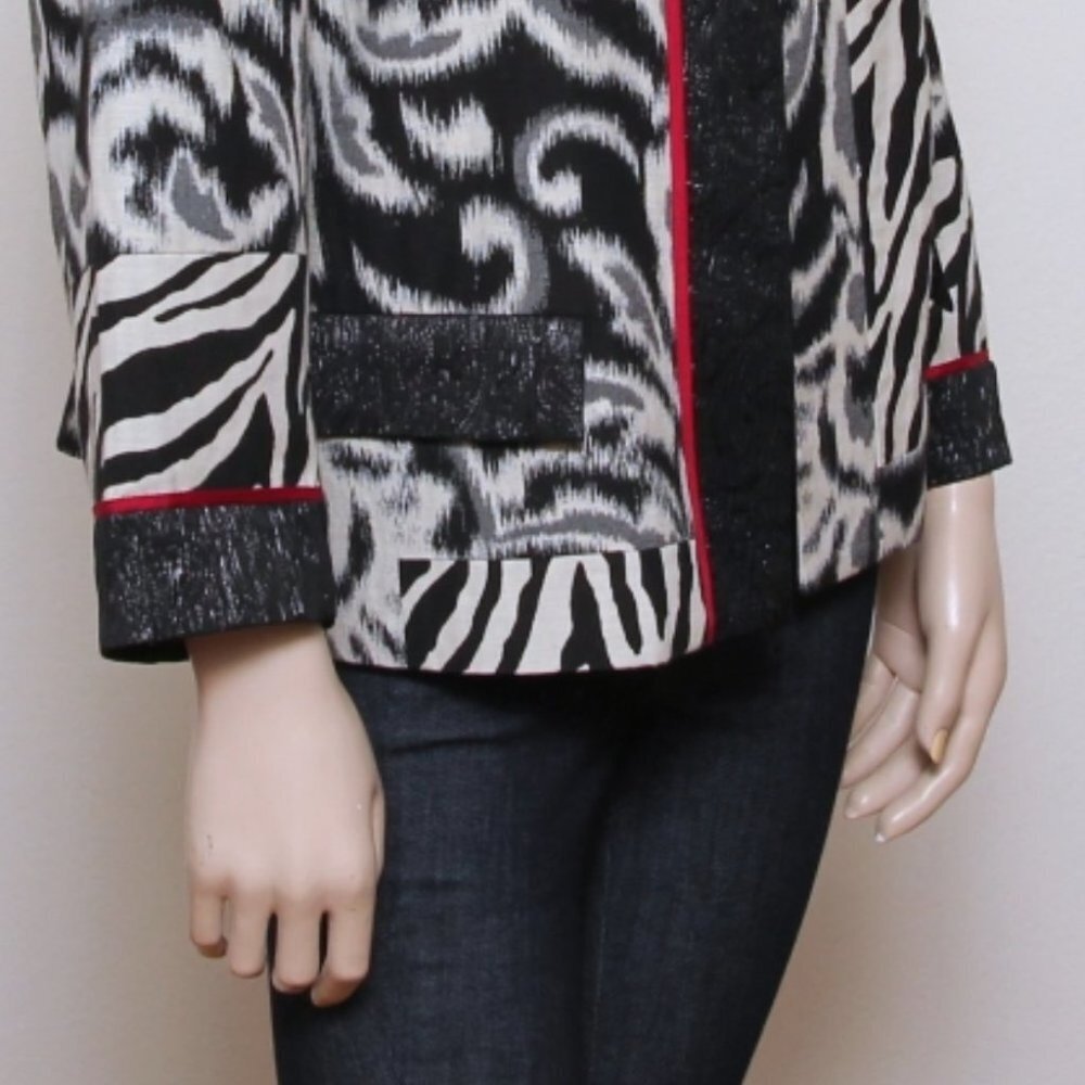 Chico's Patchwork Animal Print Jacket - image 6